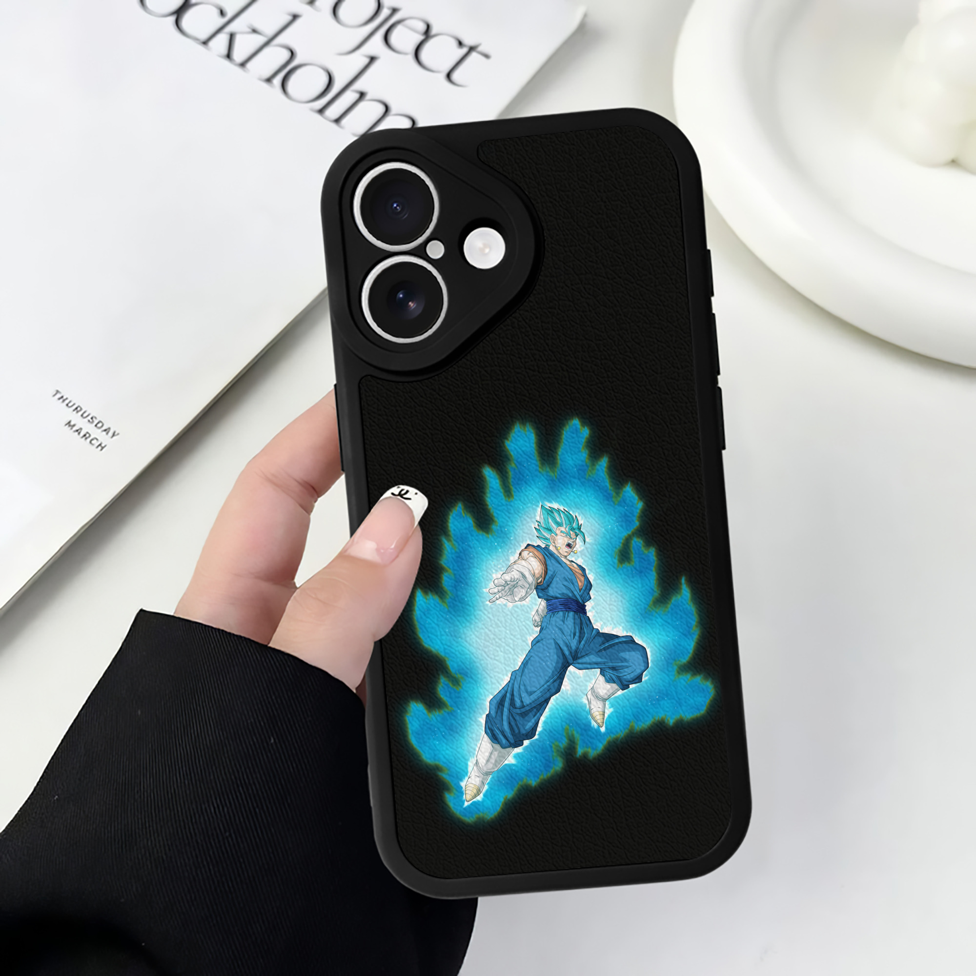 （画像用） ドラゴンボール ベジット DRAGON BALL Vegetto 【iPhone 16シリーズ対応】シリコンスマホケース（レザー調） 材質：シリコン